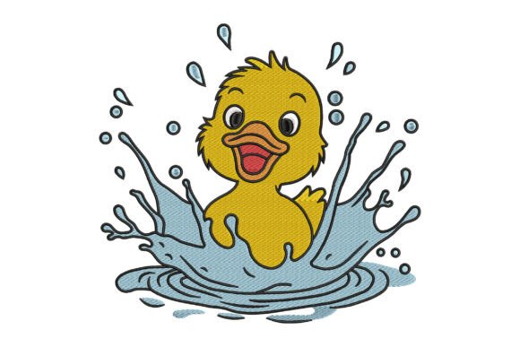 Review: Cute Duck Splashing Embroidery for Etsy Shops