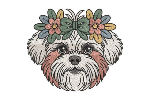 Review: Floral Shih Tzu Head for Holiday Sales