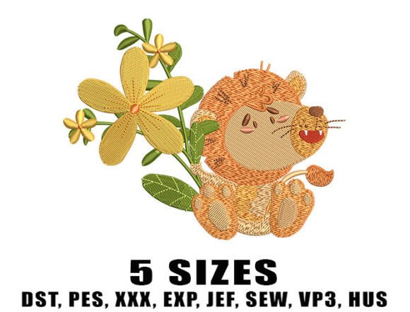 Review: Happy Baby Lion Embroidery Design for Gifts