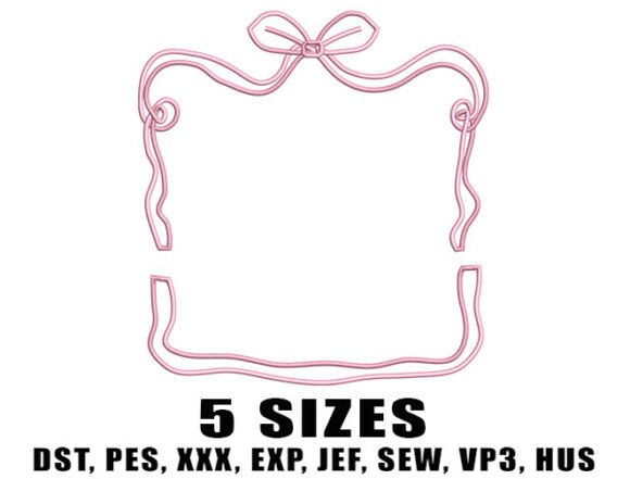 Review: Open Ribbon Frame Embroidery Design