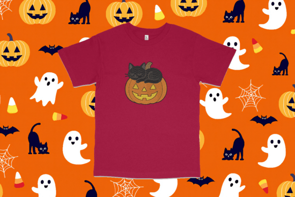 Review: Pumpkin Cat Halloween Machine Embroidery