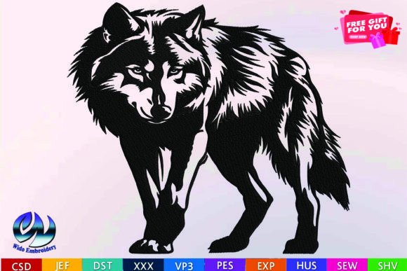 Review: Wolf Embroidery Design for Holiday Collections