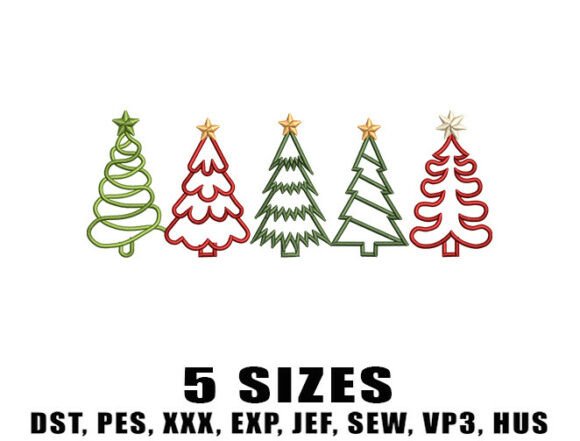 Reviewing Christmas Tree Lights Embroidery Design