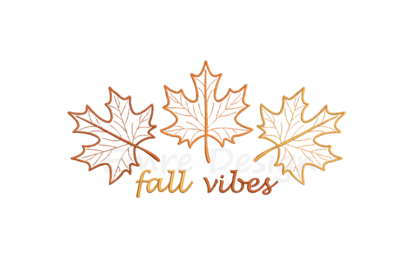 Reviewing Fall Vibes Leaves Embroidery Design