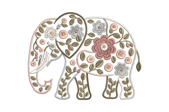 Reviewing Floral Elephant Embroidery for Apparel