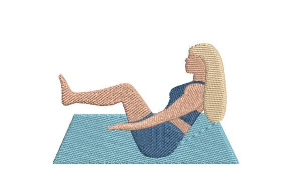 Reviewing the Boat Pose Yoga Embroidery Design